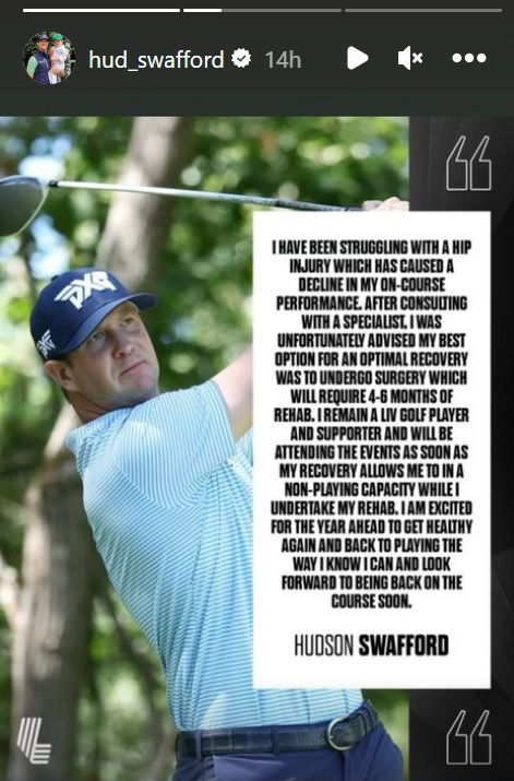 LIV Golf pro likely to miss ENTIRE season: